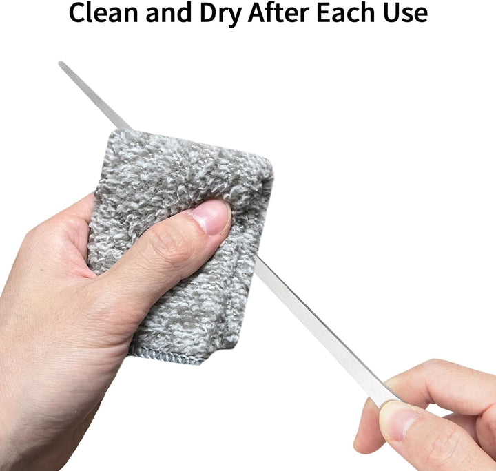 2PCS Long Aquarium Tweezers - 10.6" Straight and Curved Tweezers, Stainless Steel Reptile Feeding Tongs, Terrarium Aquascape Tools Feeder for Lizards, Bearded Dragon Snake Tank Accessories