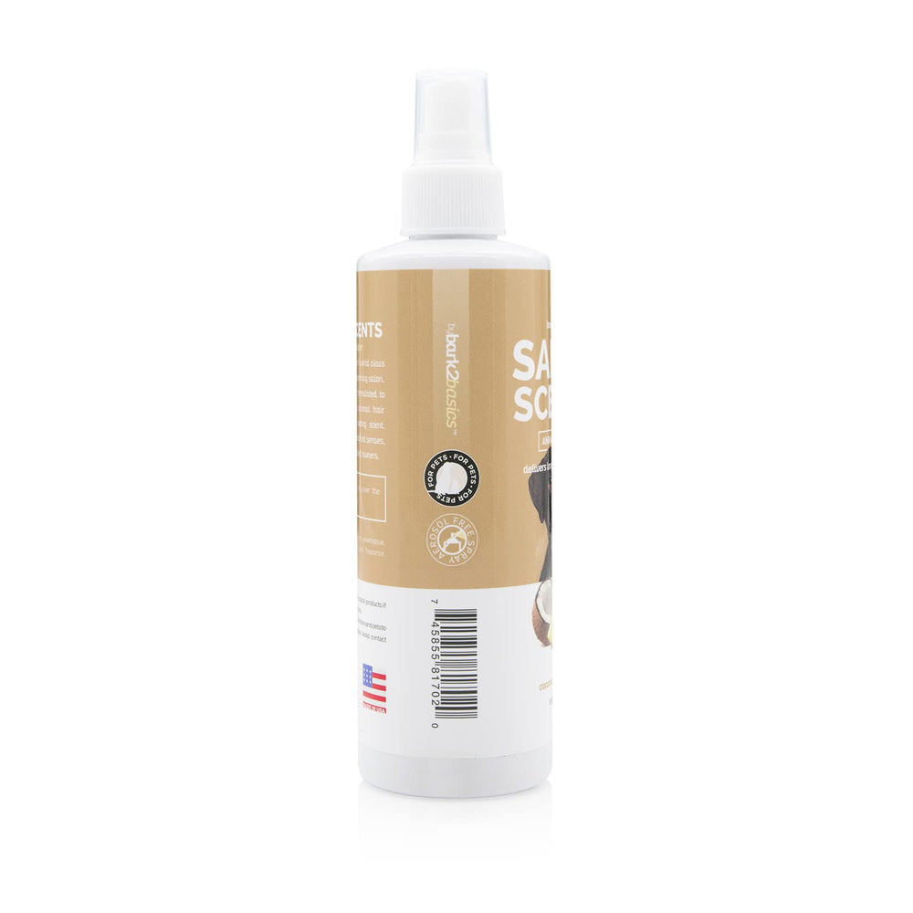 Salon Scents Pet Grooming Cologne - 8 Oz, Natural Professional Grade Perfume for Dogs and Cats, Spray, Long Lasting, Deodorizing, (Coconut and Pineapple)