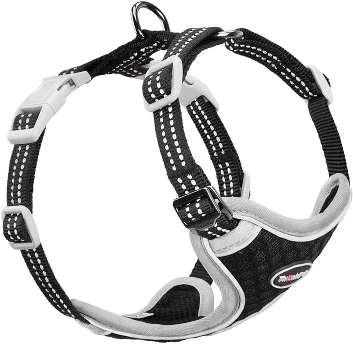 Reflective Breathable Soft Air Mesh No Pull Puppy Choke Free over Head Vest Ventilation Harness for Puppy Small Medium Dogs and Cats (Red,Xs)