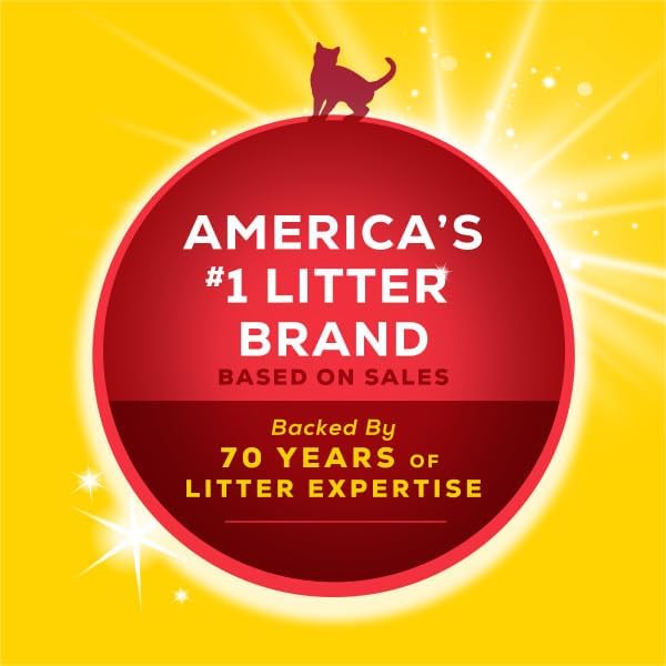 Purina  Low Dust, Clumping Cat Litter Odor Control, Lightweight Free and Clean Unscented, Multi Cat Litter - 17 Lb. Box