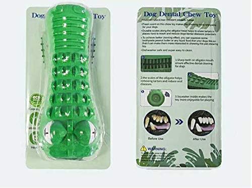 Dog Chew Toys for Aggressive Chewers – Alligator Dog Chew Toy for Large, Medium & Small Dogs – Tough Natural Rubber for Teeth Cleaning – Squeaky Interactive Dog Toys to Keep Them Busy