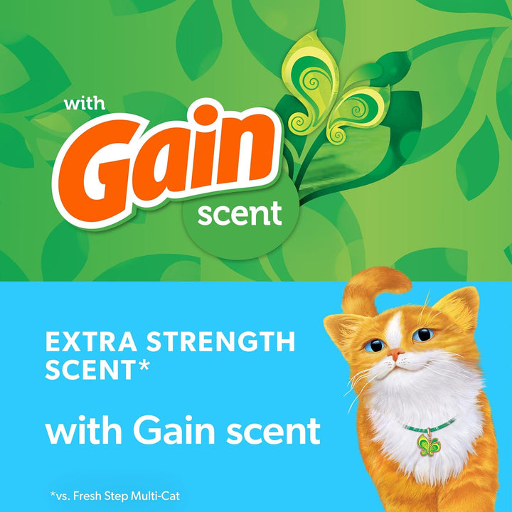 Advanced Clumping Litter with Febreze Freshness with Gain Scent, Fights Odor on Contact, 37 Lbs. (2 X 18.5 Lb. Box) (Package May Vary)
