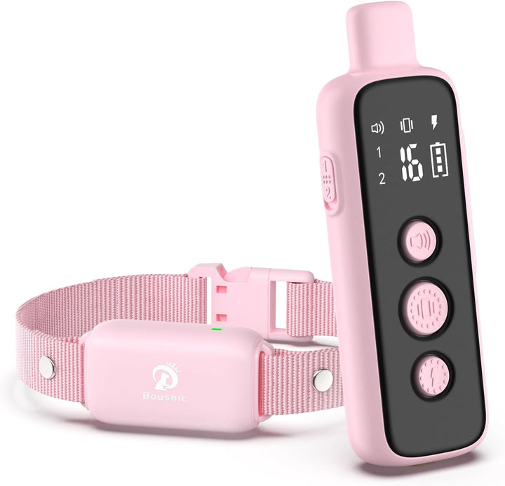 Shock Collar for Dogs - Waterproof Rechargeable Dog Electric Training Collar with Remote for Small Medium Large Dogs with Beep, Vibration, Safe Shock Modes (8-120 Lbs)