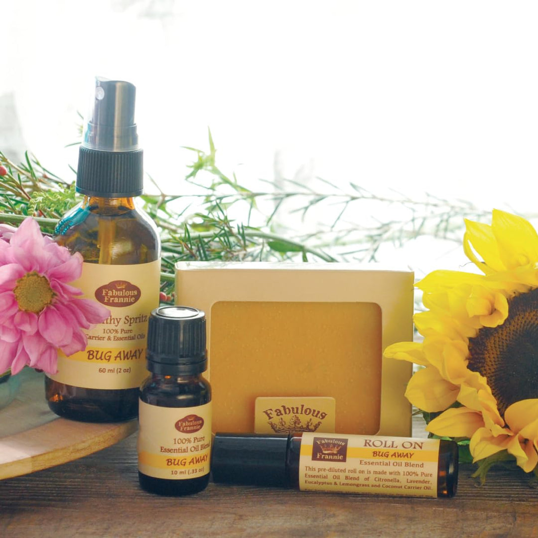 Bug Away 100% Pure, Undiluted Essential Oil Blend of Citronella, Lavender, Eucalyptus & Lemongrass 10Ml (Pack of 1)