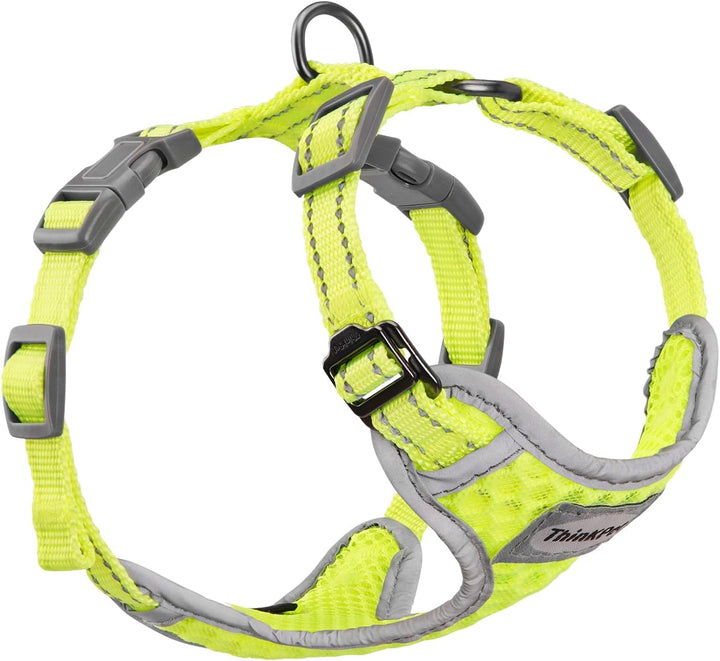 Reflective Breathable Soft Air Mesh No Pull Puppy Choke Free over Head Vest Ventilation Harness for Puppy Small Medium Dogs and Cats (Red,Xs)