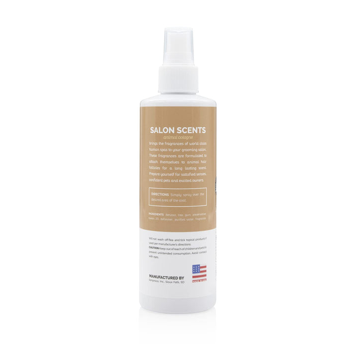 Salon Scents Pet Grooming Cologne - 8 Oz, Natural Professional Grade Perfume for Dogs and Cats, Spray, Long Lasting, Deodorizing, (Coconut and Pineapple)