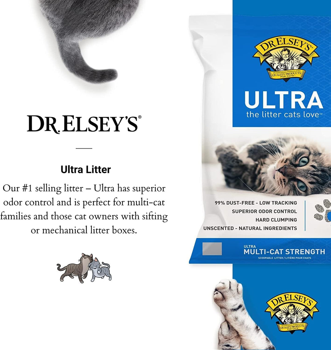 Ultra Unscented Clumping Clay Cat Litter 18 Lb Bag