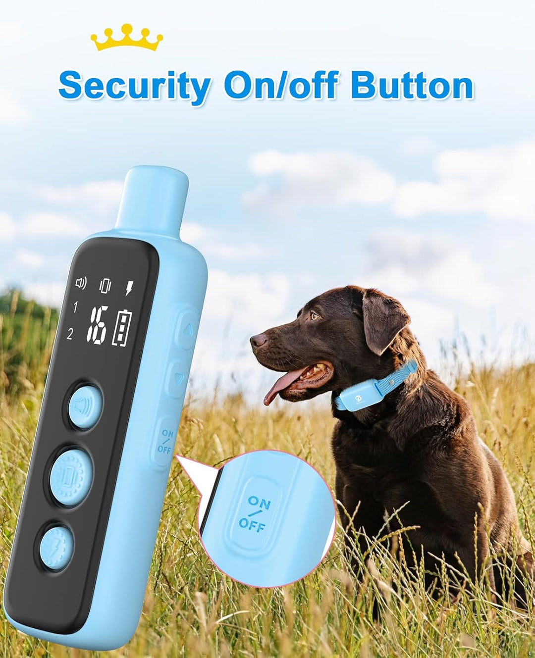 Shock Collar for Dogs - Waterproof Rechargeable Dog Electric Training Collar with Remote for Small Medium Large Dogs with Beep, Vibration, Safe Shock Modes (8-120 Lbs) (Green)