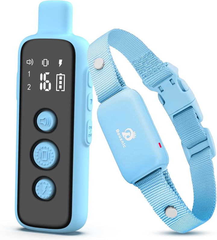 Shock Collar for Dogs - Waterproof Rechargeable Dog Electric Training Collar with Remote for Small Medium Large Dogs with Beep, Vibration, Safe Shock Modes (8-120 Lbs) (Green)