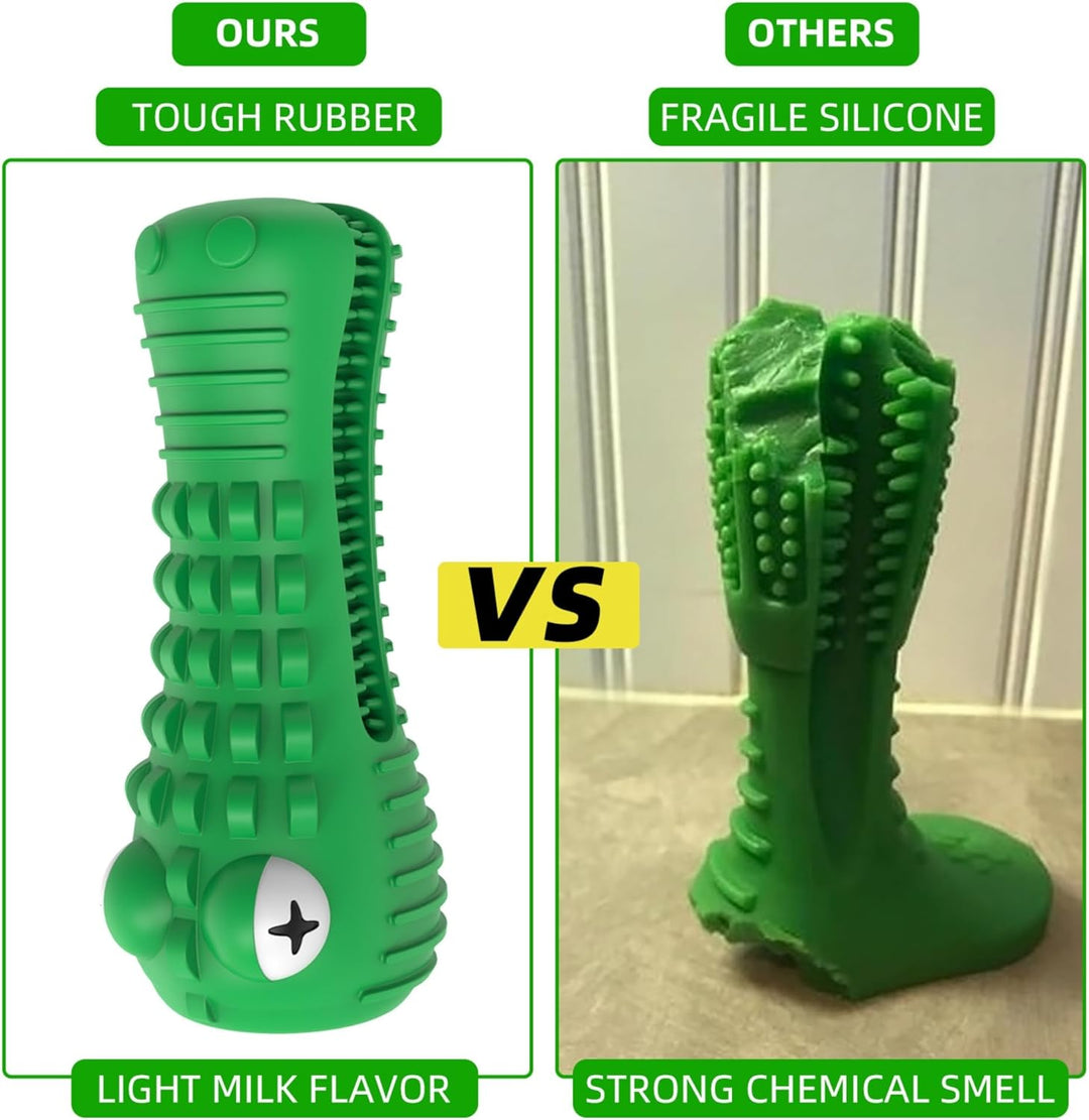 Dog Chew Toys for Aggressive Chewers – Alligator Dog Chew Toy for Large, Medium & Small Dogs – Tough Natural Rubber for Teeth Cleaning – Squeaky Interactive Dog Toys to Keep Them Busy