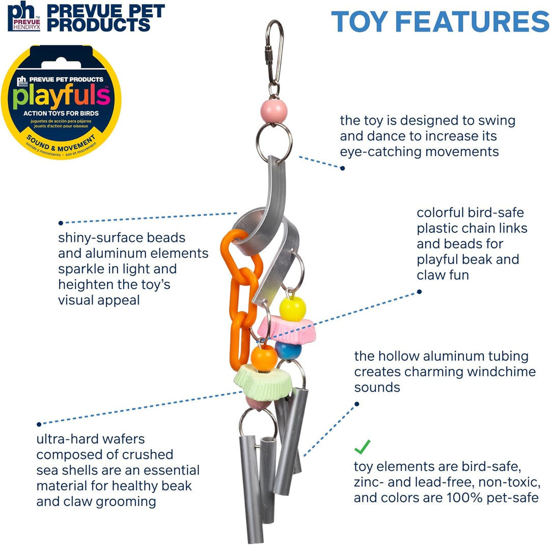 Sound & Movement Chime Time Cyclone Bird Toy 62161