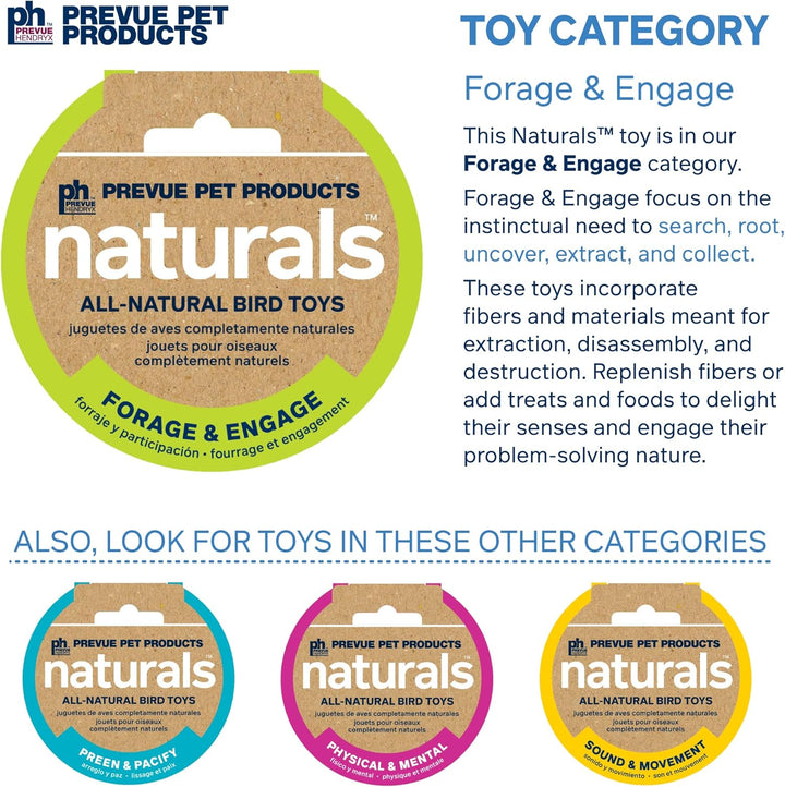 Pervue Pet Products Naturals Forage & Engage Duchess Bird Toy 62555
