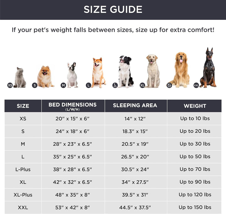 Orthopedic Dog Bed for Large Dogs - Big Washable Dog Sofa Beds Large, Supportive Foam Pet Couch Bed with Removable Washable Cover, Waterproof Lining and Nonskid Bottom, Dark Grey