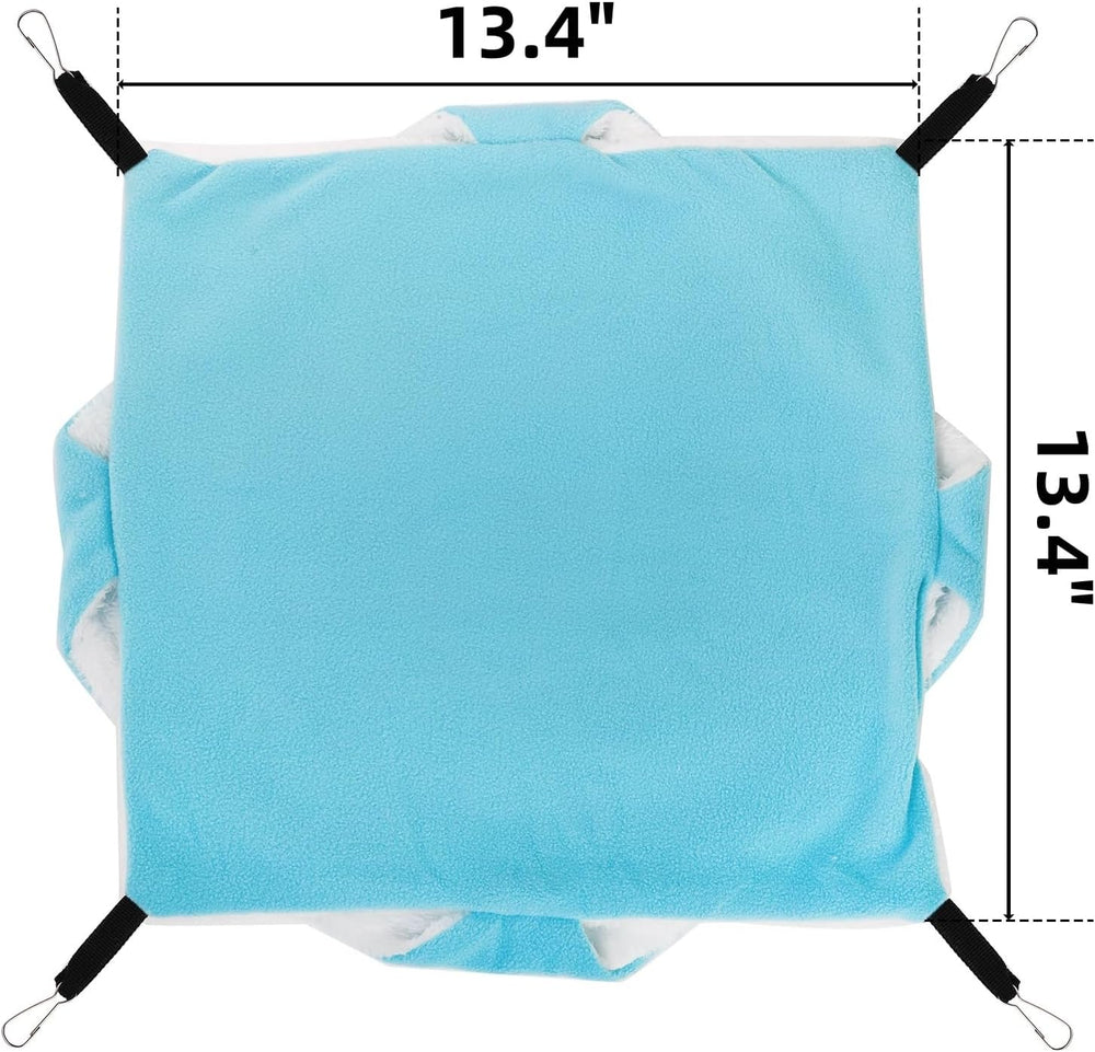 5 Pieces Rat Hammocks for Cage, Double Layer Guinea Pig Hideout Bed, Ferret Hammocks Soft Hamster, Playing Sleeping Accessory for Small Animal Chinchilla Squirrel