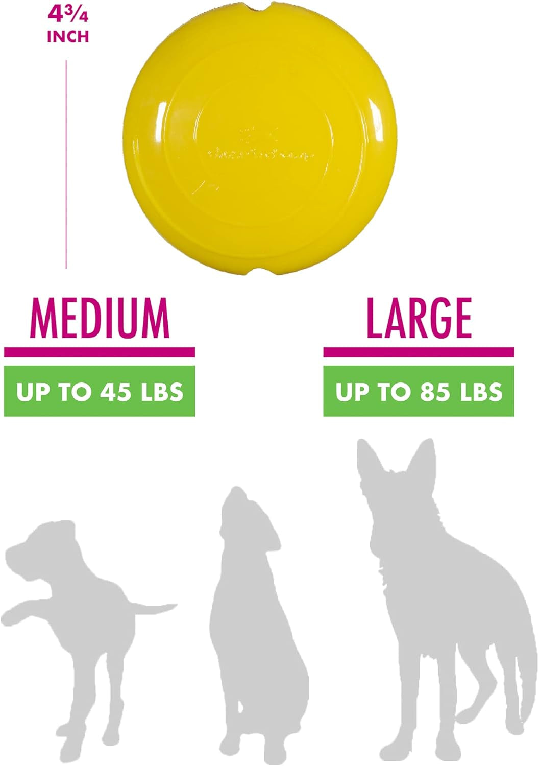 Field Disc Pet Chew Toy, Assorted, 4.75 Inch, Red or Yellow