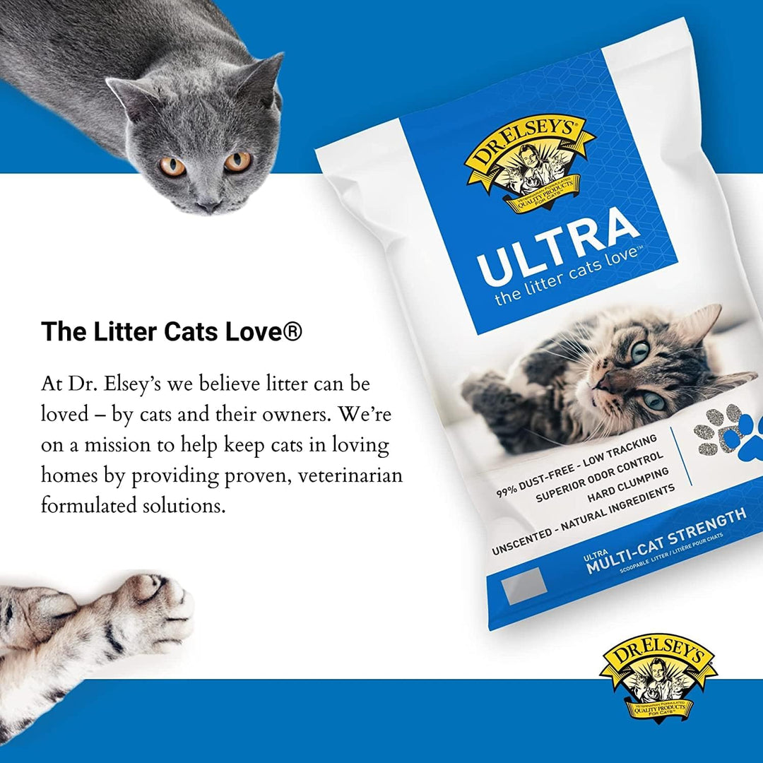 Ultra Unscented Clumping Clay Cat Litter 18 Lb Bag