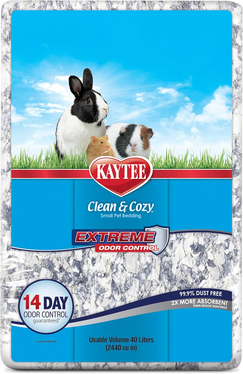 Clean & Cozy Extreme Odor Control Bedding, Made for Small Animals, 40 Liters