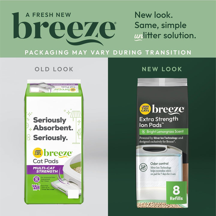 Purina  Cat Litter Breeze Pads Refill Pack Multi Cat Litter Pads - 8 Ct. Bag