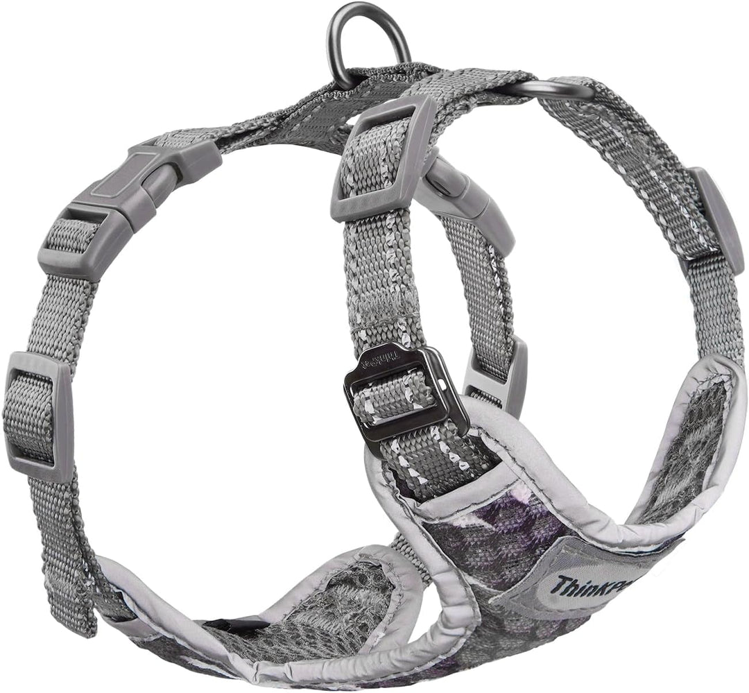 Reflective Breathable Soft Air Mesh No Pull Puppy Choke Free over Head Vest Ventilation Harness for Puppy Small Medium Dogs and Cats (Red,Xs)