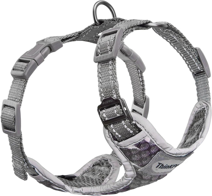Reflective Breathable Soft Air Mesh No Pull Puppy Choke Free over Head Vest Ventilation Harness for Puppy Small Medium Dogs and Cats (Red,Xs)