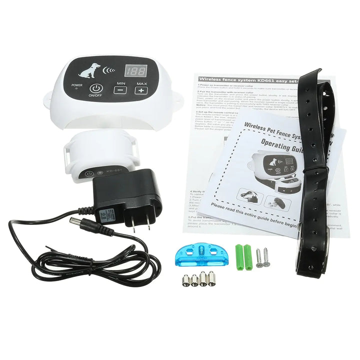 Wireless Electronic Dog Fence with Rechargeable Collar